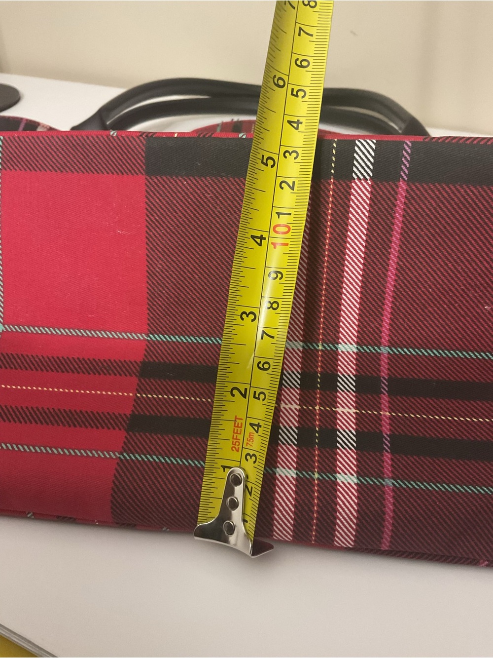 Victoria's Secret Red and Black Checkered Tote - Picture 10 of 10